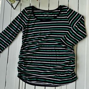 Motherhood Maternity Stripped top Large